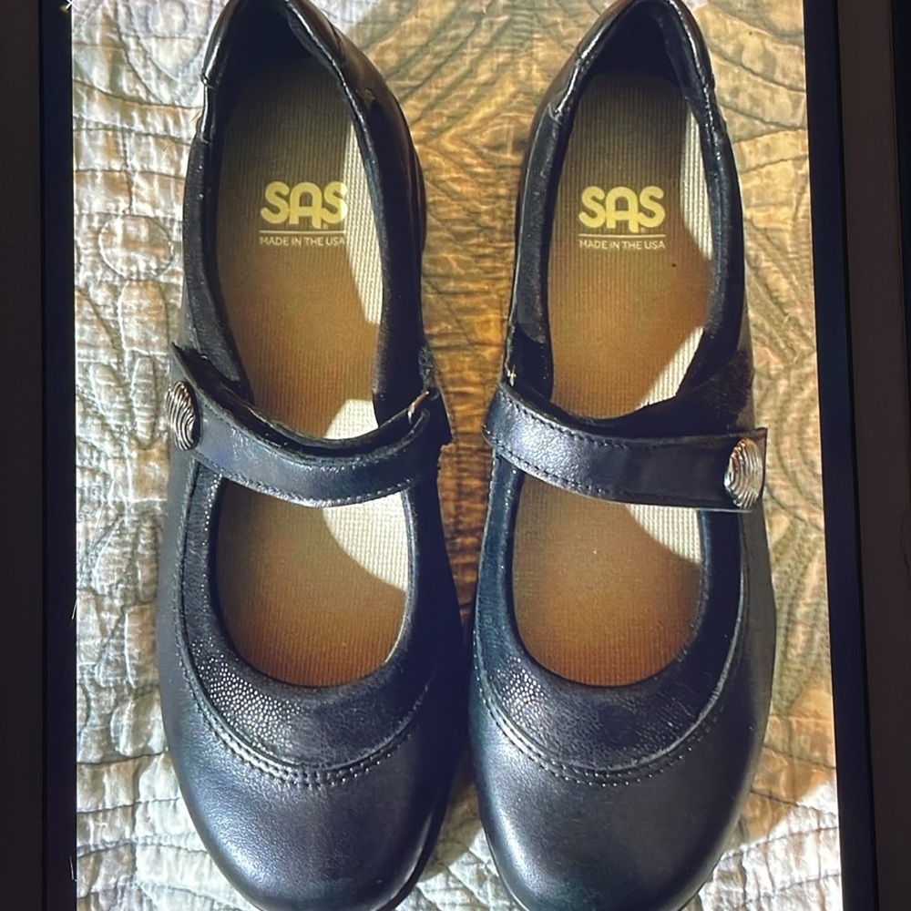 NEW SAS Step Out black Mary Jane shoes 7.5 N